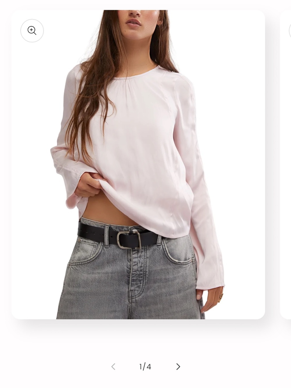 NWT Feee People Elegant Women's Pink Blouse - Picture 7 of 11